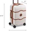DELSEY PARIS Chatelet Air 2.0 - Hardside Carry-On Luggage 19 Inch - 360° Spinner Wheels - TSA Lock - USB Port -  Lightweight Polycarbonate Travel Suitcase, Angora