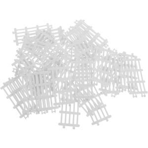 VICASKY 50pcs Miniature Garden Fence Accessories Simulation Farm Fence Decor for Miniature Scenes Dollhouse Decoration