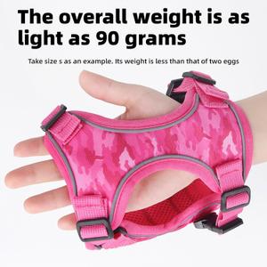Meifsou Dog Harness and Leash Set, Small Sized No Pull Pet Harness with Control Handle, Adjustable Tactical Harness for Small Medium Dogs Cats, Reflective Puppy Harness for Walking Hiking Training