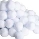 codree 100 PCS Fake Snowballs for Kids- 2 Inch Indoor Snowball Fight Balls- Artificial Snowballs for Outdoor Snow Fight and Christmas Tree Decoration