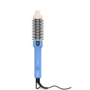 Farery Ionic Thermal Brush, 1.2 Inch Heated Curling Brush for Lob or Mid Back Hair, 3 Heat Settings, Tourmaline Ceramic Barrel, Dual Voltage Compact Size Hot Brush for Travel