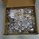 Disco Ball Cake Topper Mirror Balls Cake Decorations with Silver Stars Cake Topper for 70s 80s Disco Dance Saturday Night Fever Birthday Supplies (Style 1)