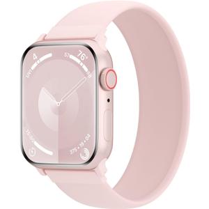 Silicone Solo Loop Bands Compatible with Watch Band 38mm 40mm 41mm 42mm 44mm 45mm 46mm 49mm, Sport Stretchy Strap Soft Replacement Wristband for iWatch Ultra 3 2 1 Series 11 10 9 8 SE 7 6 5 4