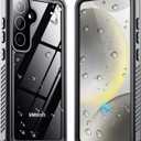 Designed for Samsung Galaxy S24 Case Waterproof, Built-in Screen & Lens Protector, Full Heavy Duty Protective Phone Case, 12FT Drop Shockproof Protection for Galaxy S24 6.2, Black