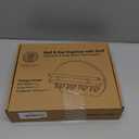 Nekon Key Holder for Wall - 9.8 Inch Apartment Wall Decor with Shelf and 8 Key Hooks, Circular Wood Key Hanger for Home Decor (Black)