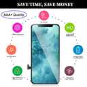 OLED Screen for iPhone 12 Pro Max Screen Replacement 6.7 inch [OLED, NOT LCD], 3D Touch Display Full HD Digitizer Frame Retain Face ID Full Assembly A2411 A2342 A2410 A2412 with Repair Tools Kit