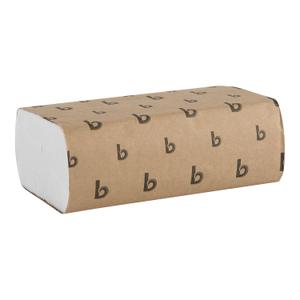 Boardwalk Multifold Disposable Bathroom Paper Hand Towels, 1-Ply, 9 x 9.45, 250 Towels/Pack, 16 Packs/Carton, White