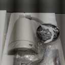 Emak Black Wall Sconces, 2-Light Bathroom Vanity Light Fixtures, Modern 19 Inch Bathroom Light Fixtures with White Fabric Shade for Bathroom, Living Room, Hallway, Bedroom, Stairway, VL116-BK-2