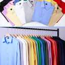 JEMITOP Men's Stretch Soft Slim Fit Dress Shirts Long Sleeve Formal Wedding Business Casual Button Down Shirt (White, S)