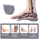 3/4 Original High Arch Inserts Firm Orthotics for Plantar Fasciitis Flat Feet Over-Pronation, Comfort Metatarsal Pad Support Insoles Relief Heel Spur Pain