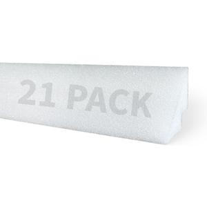Blue Wave Peel and Stick Pool Cove for Above Ground Pools, 21-Pack – Resilient HDPE Construction – 85-Ft of Total Liner Coverage for up to 27-Ft Round or 18x33-Ft Oval Pools – Sand Cove Alternative, 48"L x 4"W x 3"H