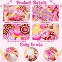 95Pcs Valentine's Day Sweet Candy Christian Bulletin Board Decoration Set Tis So Sweet to Trust in Jesus Valentine's Day Cutout Name Tags Faith Religious Wall Decor for Classroom Preschool Chalkboard