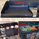 2-in-1 Reversible 16” x 24” Pre-Seasoned Cast Iron Cooking Griddle