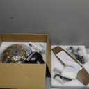 Tiffany Ceiling Fans with Lights - 48" Ceiling Fan Chandelier with 5 Dual-Blades and Glass Shade, 6 Speeds and Reversible, Indoor and Outdoor, Retro Style