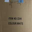 Allpop 6Ft Folding Table for Indoor Outdoor, Fold-in-Half Portable Plastic Dining Table with Carrying Handle for Picnic Party Camping, White