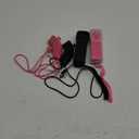 ZeroStory 2 Packs Wireless Controller and Nunchuck for Wii and Wii U Console, Gamepad with Silicone Case and Wrist Strap (Black and Pink)