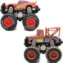 Cars Giant Wheels Cars Die-cast Vehicles Toys Set Suitable for Ages 3 and UP (2PCS)