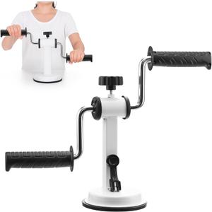 Stroke Rehabilitation Exerciser  Arm Bike Exercise Equipment for Upper Limb Recovery, Adjustable Resistance for Arm & Shoulder Mobility, Strong Suction Base for Seniors and Home Use (Rubber Grip)