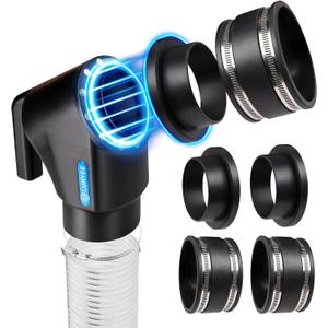 4" Magnetic Dust Collection Quick Connect Kit with Handle, 4-Pack Fittings Set for Woodworking Systems with Fast Hose Switching