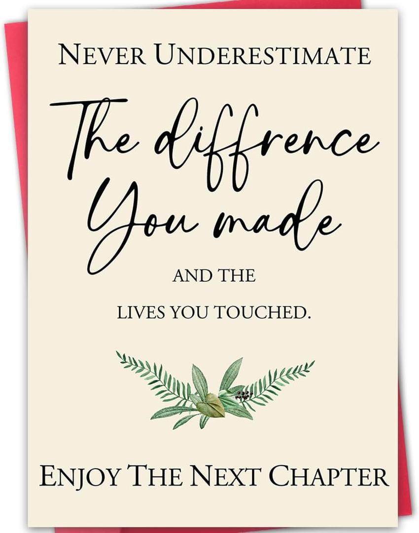 Retirement Card,Farewell Card,Going Away Gifts,Goodbye Cards,Good Luck Gift, We Will Miss You