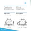 Ranked Kailh Box Key Switches for Mechanical Gaming Keyboards | Plate Mounted (Kailh Box Burnt Orange, 65 Pcs)