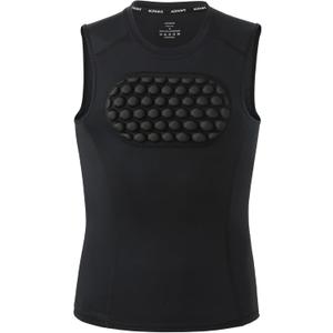 Youth Baseball Chest Protector  12mm EVA Padded Compression Shirt, Heart & Sternum Guard for Boys Girls, Softball Football Lacrosse Rugby Protective Gear, Moisture-Wicking Base Layer (Small, BLACK)