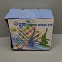 MK.Bear Heart Button Maker Machine Replaceable Badge-Model, DIY Button Pin Maker Kit, Badge Press Machine with 100PCS Heart Badge Making Supplies & Circle Cutter (Green Heart shape (100 Sets))