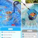 Pool Skimmer, Above Ground Pool Skimmer with 10 Pcs Skimmers Socks, Floating Pools Surface Skimmers Basket, Wall Mount Pools Maintenance Accessories for Inflatable and Metal Frames