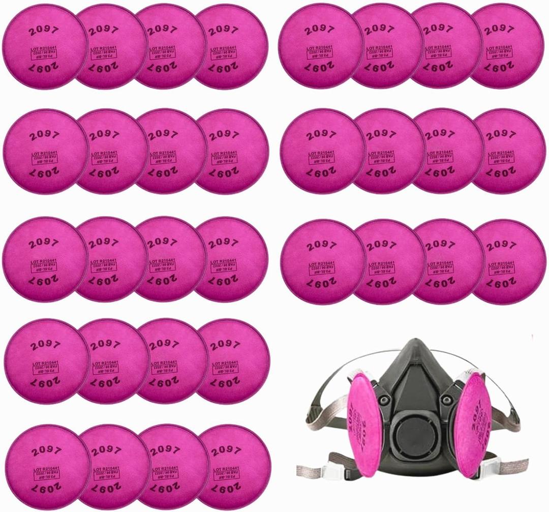 32PCS 2097 Particulate Filter,2097 Filter Compatible with 6000 6200 6800 7000 FF-4 Series to Replace Filters(16Pack)