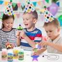 ArtCreativity 24pcs Super Pack Sand Art Kits for Kids Includes 10 Big Tubes of Colorful Sand Crafts for Kids & 14 Star Shaped Necklaces - Fun Party Favor, Prize and Crafts for Boys and Girls Ages 3+