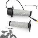Full Twist Throttle Compatible with Macfox, HappyRun, Freego, Plug and Play Ebike Full Throttle 3 Pin, 12V-72V Throttle with IP76 Waterproof Plug