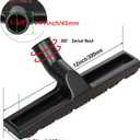 Eagles Vacuum Cleaner Accessory, Plastic 1-3/8" Extension Wands, 35mm Hose, 2 Pipe Extent to 34in, Brush Tool Head (2+1), Black