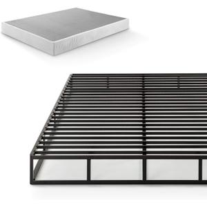 ZINUS Quick Lock Metal Smart Box Spring, 7.5 Inch Mattress Foundation, Strong Metal Structure, Easy Assembly, Queen, White, Hassle & Headache Free - Comes Together With Easy-to-follow In