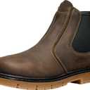 KEEN Utility Men's San Jose Chelsea Alloy Aluminum Toe 90 Degree Heel Pull On Work Boots (Brown) Size 11W