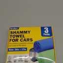 3 Pack Premium XL Shammy Cloth for Car Drying, 34x25 Chamois Towel for Car, Super Absorbent Shammy Towel for Car, Reusable Soft Car Drying Towels