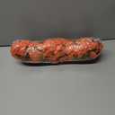 Ivydale 2 PCS Artificial Fall Hanging Flowers Fake Plants Outdoor,Silk Morning Glory Faux Flowers with Eucalyptus Leaves,UV Resistant Realistic Mums Plants for Home Garden Decor (Orange)