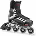 Bladerunner by Rollerblade Dynamo Jr Size Adjustable Hockey Inline Skate, Black and Red, Inline Skates (Size 1 - 4)