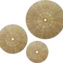 KOLWOVEN 29 Inch Wicker Wall Decor, Set of 3 Wall Basket Decor Diameter 29",23",18",Woven Wall Decor, Boho Above Bed for Bedroom, Living Room or Dining Room (Set 3)