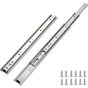 OCG Drawer Slides 18 Inch(5 Pairs), Full Extension 3-Section Ball Bearing Side Mount Drawer Slides, 100 LB Capacity