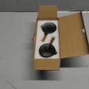 Espresso Cups Set of 2, 4 OZ Espresso Shot Glasses with Wood Handle, V-Shaped Spouts Cups, Ribbed Milk Frothing Pitcher, Glass Measuring Cup, Coffee Espresso Accessories, Demitasse Cups, Small (Gray)