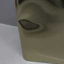 mDesign Stainless Steel Slim Rectangular Modern Metal 2.6 Gallon/ 10 Liter Trash Can Wastebasket, Garbage Container Bin for Bathroom, Bedroom, Kitchen, Home Office; Holds Waste, Recycling - Soft Brass