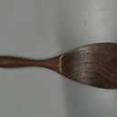 Black Walnut Wooden Cooking Spoons Set - 1 Flat + 1 Angled Rice Scooper, Durable & Eco-Friendly for Cooking & Serving - Perfect for Kitchen Enthusiasts and Gourmet Lovers