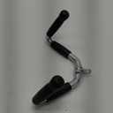 Lat Cable Machine Attachment Curl Pulldown Barbell Revolving Bar, Multi-Exerciser Cable Attachment, Solid Steel Tricep Press Down Bar with Rubber Handgrips & Revolving Hanger