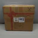 Indestructible Heated Cat House for Outside - Extremely Waterproof & Weatherproof Heated Outdoor Cat House with Escape Door for Winter, Insulated Feral Cat Shelter for Barns Strays, 17.7x15x17.5 in