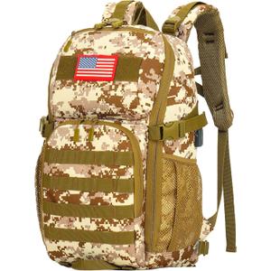 outdoor plus Camo Backpack, Military Boys, 30L