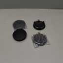 4Pcs Wheel Center Caps for 2005-2013 GMC Wheel Rim, Compatible with Sierra/Yukon/Denali Hub Caps, Matt Black Outer 83mm(3.27in) Inner 76.4mm(3in)