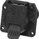 Pollak 11-893P RV 7-Way Socket (Oem Style) , Black