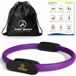 ProBody Pilates Fitness Circle 14 Inch Pilates Ring for Focusing on Toning Inner Thighs, Arms, and Core