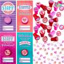 JOYIN 36 pack Valentines Day Gift Cards with Gift Valentine Stampers for Classroom Exchange Prizes Party Favor Toys