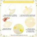 Yellow Balloon Arch Kit 108Pcs Double Stuffed Pearl Yellow Pastel Yellow White Clear Balloons for Bridal Shower Baby Shower Birthday Wedding Engagement Party Decorations
